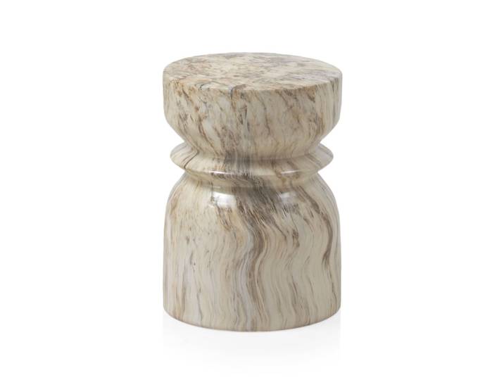 Tabouret en céramique marron