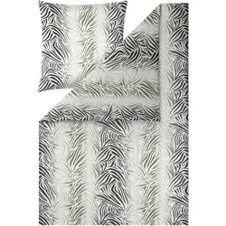 Bettwäsche ZADIE Mako-Satin (BL 155x220 cm) - grün - BL 155x220 cm