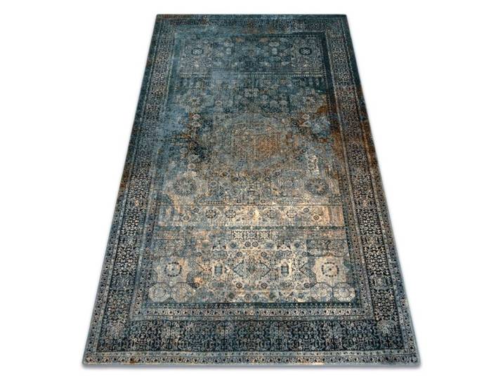 Tapis en laine OMEGA Mamluk Vintage rosette bleu foncé - 300x400 cm