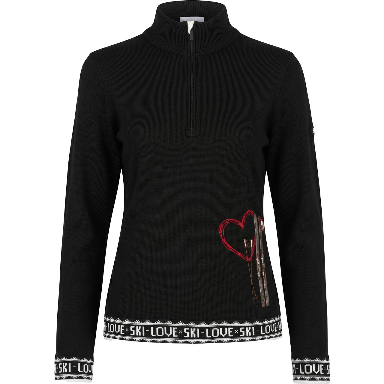 Newland Damen Merino Troyer REGINA black/white - M