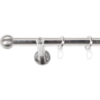 Gardinenstange SN DECO GROUP, edelstahl optik, L:120cm Ø:19mm, Gardinenstangen