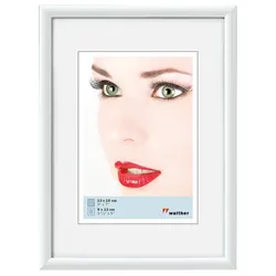 Walther Bilderrahmen Galeria Kunststoff Weiss / 3X 13x18