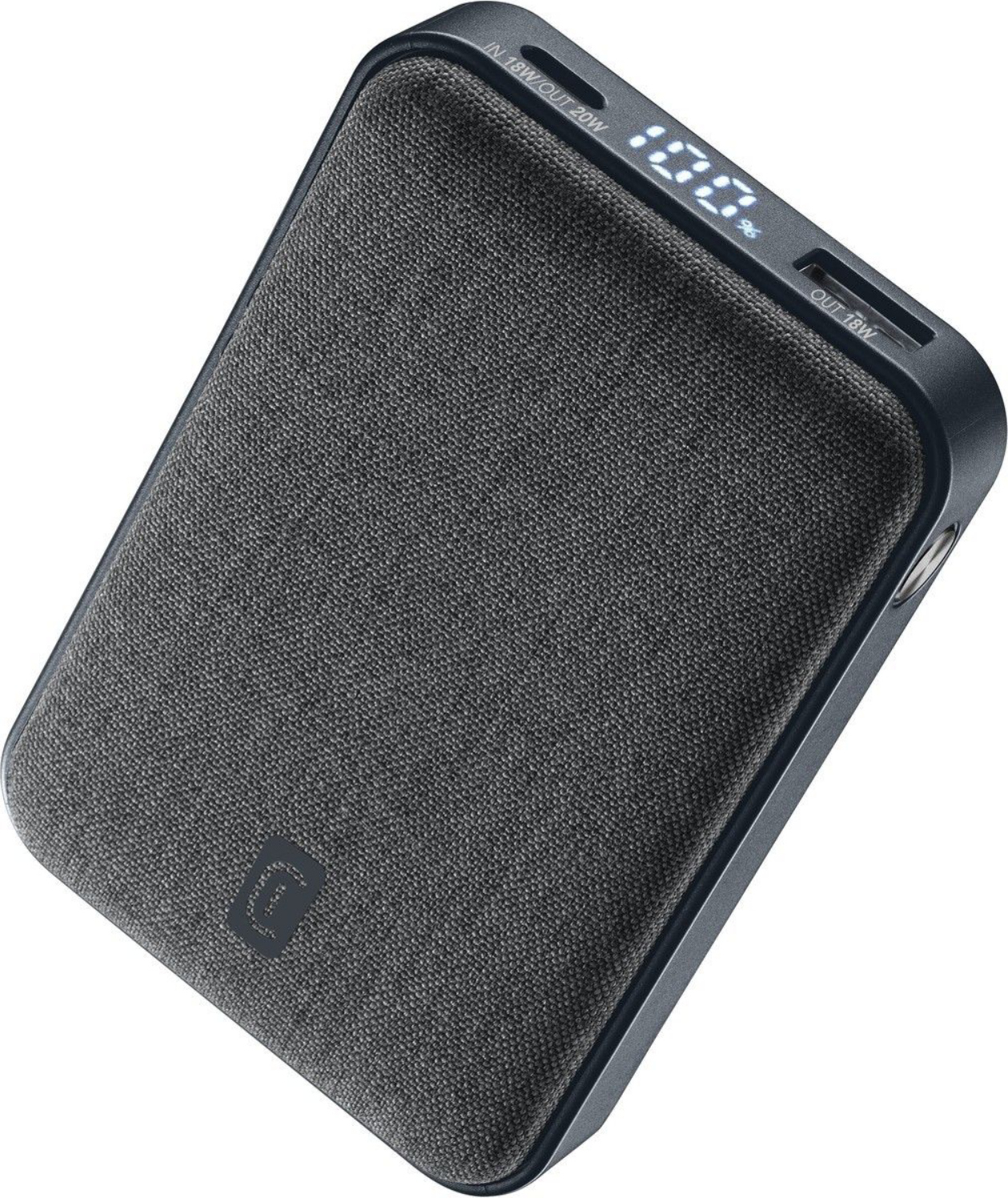 Cellularline Power Bank Glam, 10000 mAh, Schwarz