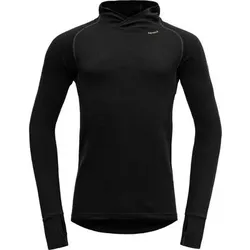 DEVOLD Herren Unterhemd EXPEDITION MAN HOODIE, Größe S in Schwarz Schwarz