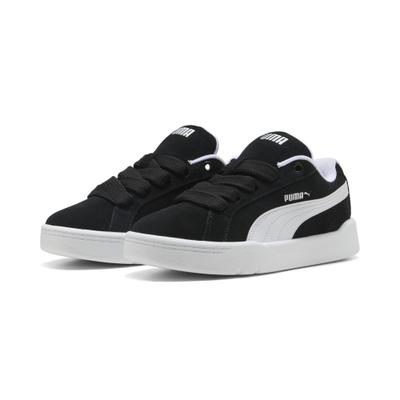 Sneaker PUMA "Park Lifestyle Sneakers Jugendliche", Jungen, Gr. 37, Textil, schwarz-weiß (schwarz, weiß), Obermaterial: Textil, Kuhleder, Synthetik. Futter: Textil. Innensohle: Textil. Laufsohle: Gummi, Schuhe Sneaker