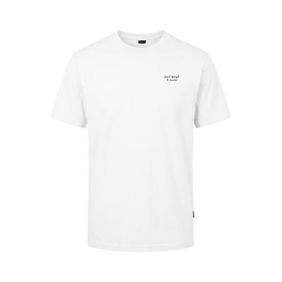 T-Shirt KLEINIGKEIT "Kleinigkeit Bois Straightcut Shört Don´t Forget", Herren, Gr. XXL, weiß, 100% Baumwolle, bedruckt, normal, Rundhals, Shirts T-Shirt