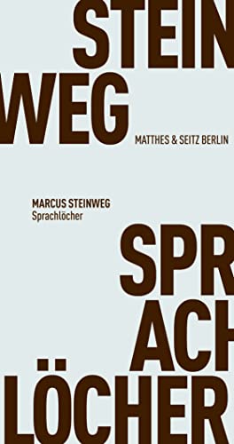 Marcus Steinweg - Sprachlöcher (Fröhliche Wissenschaft) - Preis vom 14.10.2026 23:07:16 h