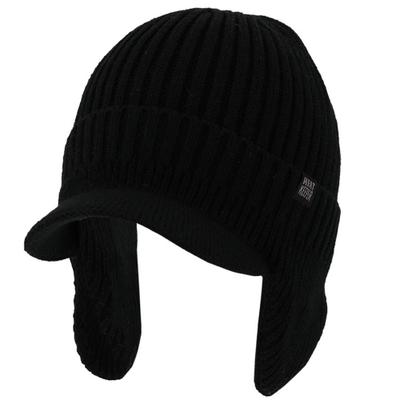Ohrenmütze HEATKEEPER, Herren, schwarz, Obermaterial: 100% Polyacryl, Mützen, für Outdoor-Aktivitäten, für Winter- und Herbstmode