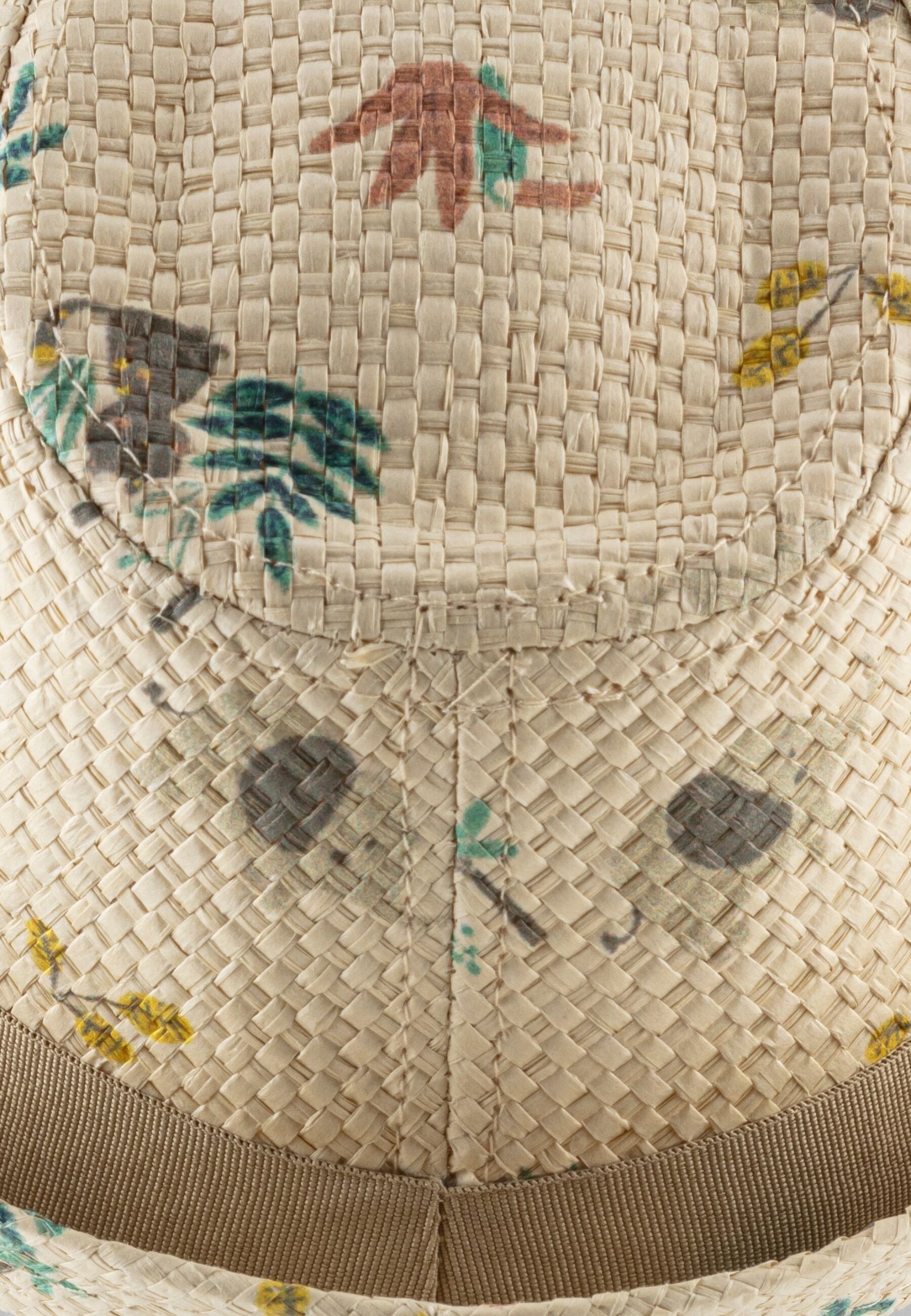 Schirmmütze STERNTALER "Strohhut Safari", Kinder, Gr. 49, beige (sand), Obermaterial: 100% Papier PAP., Mützen Schirmmütze