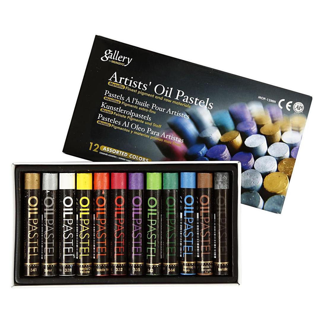 Creativ Company Gallery Ölpastellkreide - Metallic (12x) (5707167100332)