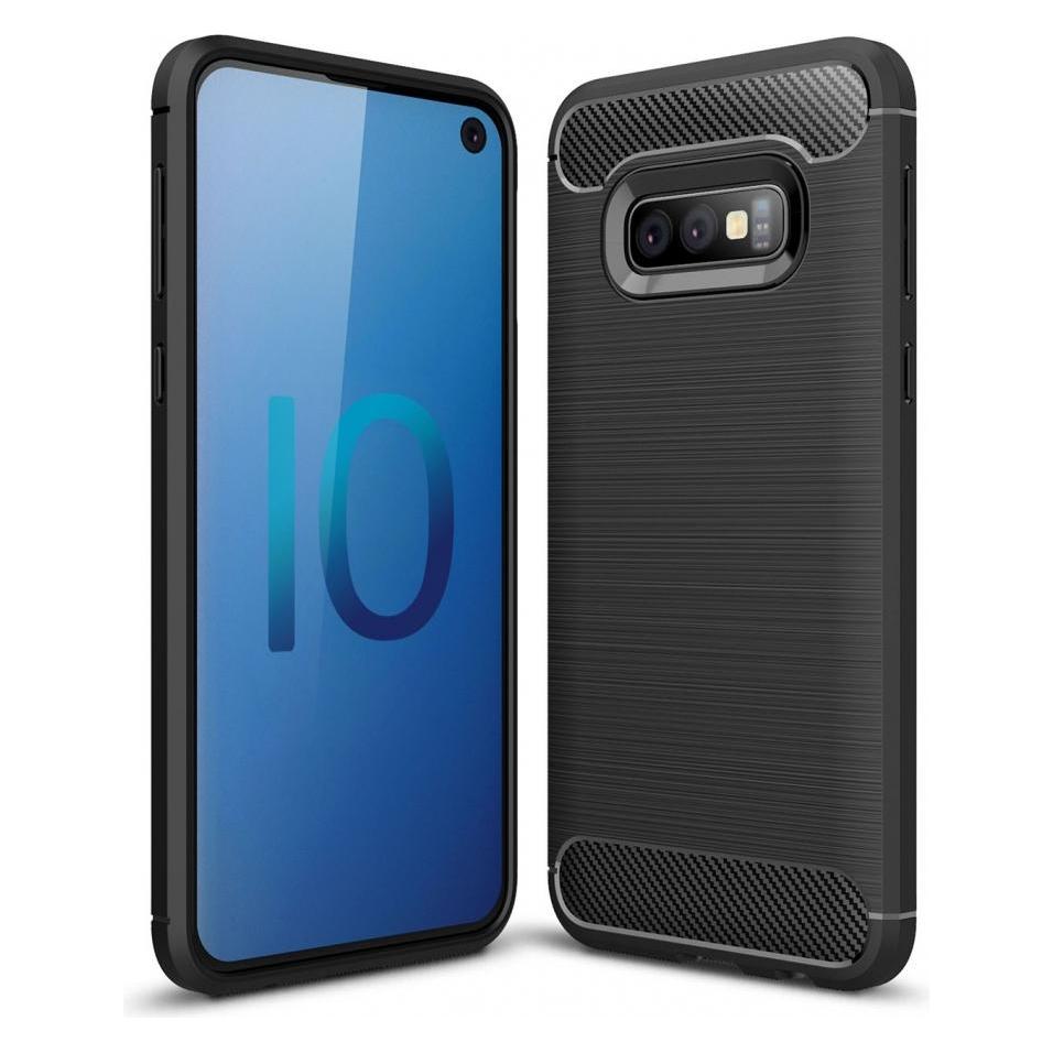 Screenguard Samsung Galaxy S10e Hülle Carbon Brushed Soft TPU (Samsung Galaxy S10e) (00024192)