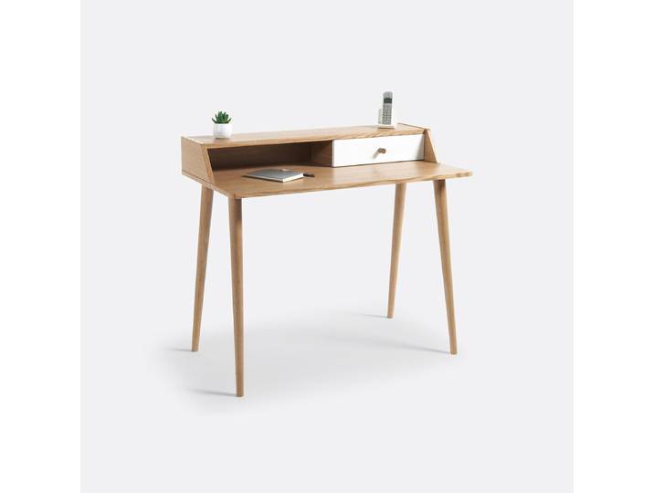 LA REDOUTE Bureau d'appoint 1 tiroir Clairoy Beige Chêne
