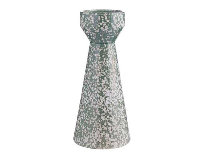 BUTLERS Stumpenkerzenhalter ø 13x30 cm Steingut - Speckle -