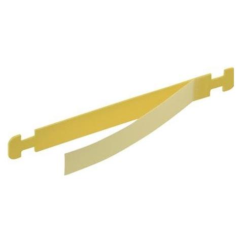 Brady Laminat bjaelker gul maerkefelt 45x9mm, total 71x9mm 1 pakke med 100 stk (Y1221669)