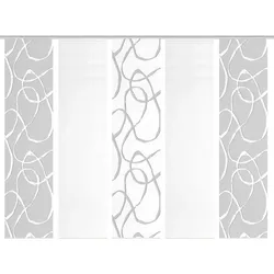 Schmidt Schiebevorhang Ophelia Kombi 5er Set Polyester Grau