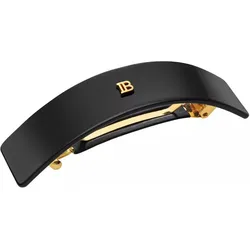 Balmain, Haarklammer + Haarclips, Paris - Cellulose Acetate Barrette pour Cheveux Large Black (1 Stk.)