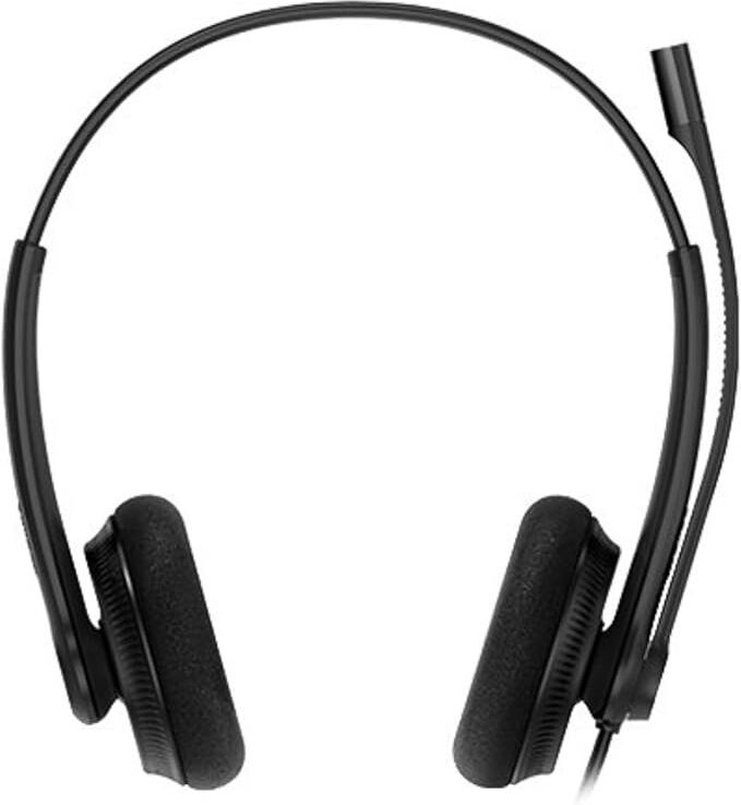 Yealink UH34 Lite USB-A Binaural Corded Headset for Microsoft Teams - Black