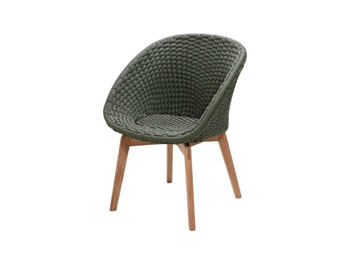 Cane-line Peacock Stuhl Soft Rope Dark Green, Teak