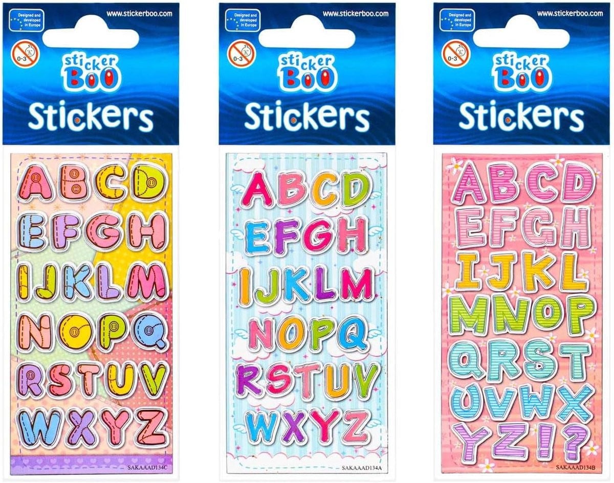 Stickervel met alfabet letters voor hobbyprojecten - Zelfklevende letters