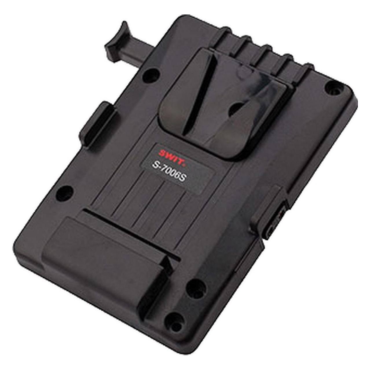 Swit S-7006S | V-mount plate, screws-mount and 2-pin DC plug connect, also for S-1073F/1073H/CM-S73 (Stativ Schnellwechselplatte) (S-7006S)