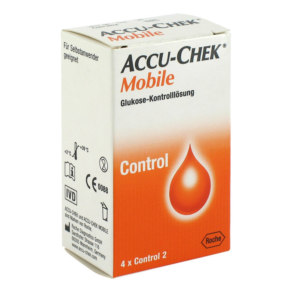 Roche Diagnostics Deutschland GmbH Accu Chek Mobile Kontroll Lösung 4 Einmalapplikat. 07306914