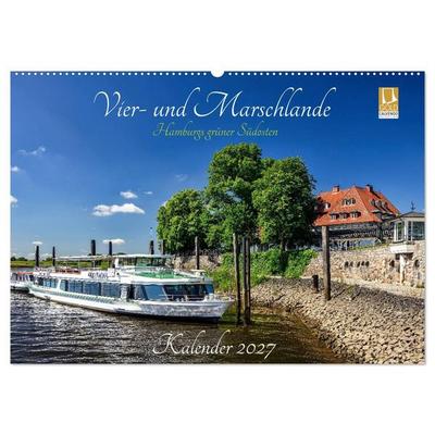 Vier- und Marschlande Hamburgs grüner Südosten (Wandkalender 2027 DIN A2 quer), CALVENDO Monatskalender