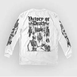 Loose Riders Victory Or Death Long Sleeve Tech Tee white Gr. XXL