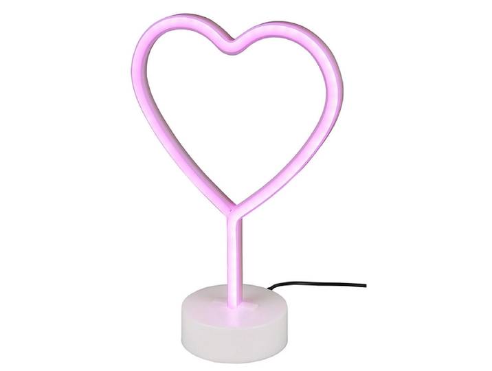 Tischlampe LED HEART 29.6cm 1.5W weiss