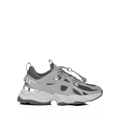 Sneaker PLEIN SPORT "Running-Sneaker", Herren, Gr. 41, Normalschaft, grau (10, grau), Schuhe Sneaker