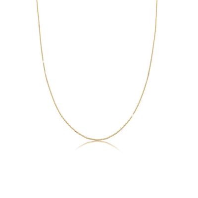 Kette ohne Anhänger ELLI "Halskette Venezianerkette Basic 925 Sterling Silber" Gr. 55, gold, Halsketten, Damen, 55, ohne Stein, Silber 925 (Sterlingsilber)
