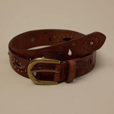 Lucky Brand Open Work Belt - Women's Accessories Belts in Brown, Size S