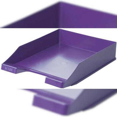 HAN Briefablage Klassik A4/C4 stapelbar stabil modern Trend Colour lila Packung mit 10 Stück