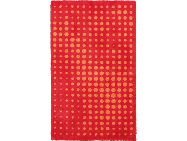 Badematte EGERIA DOT Gr. 3, rot (rot, orange), H:10mm, Baumwolle, Badematten, Badematte