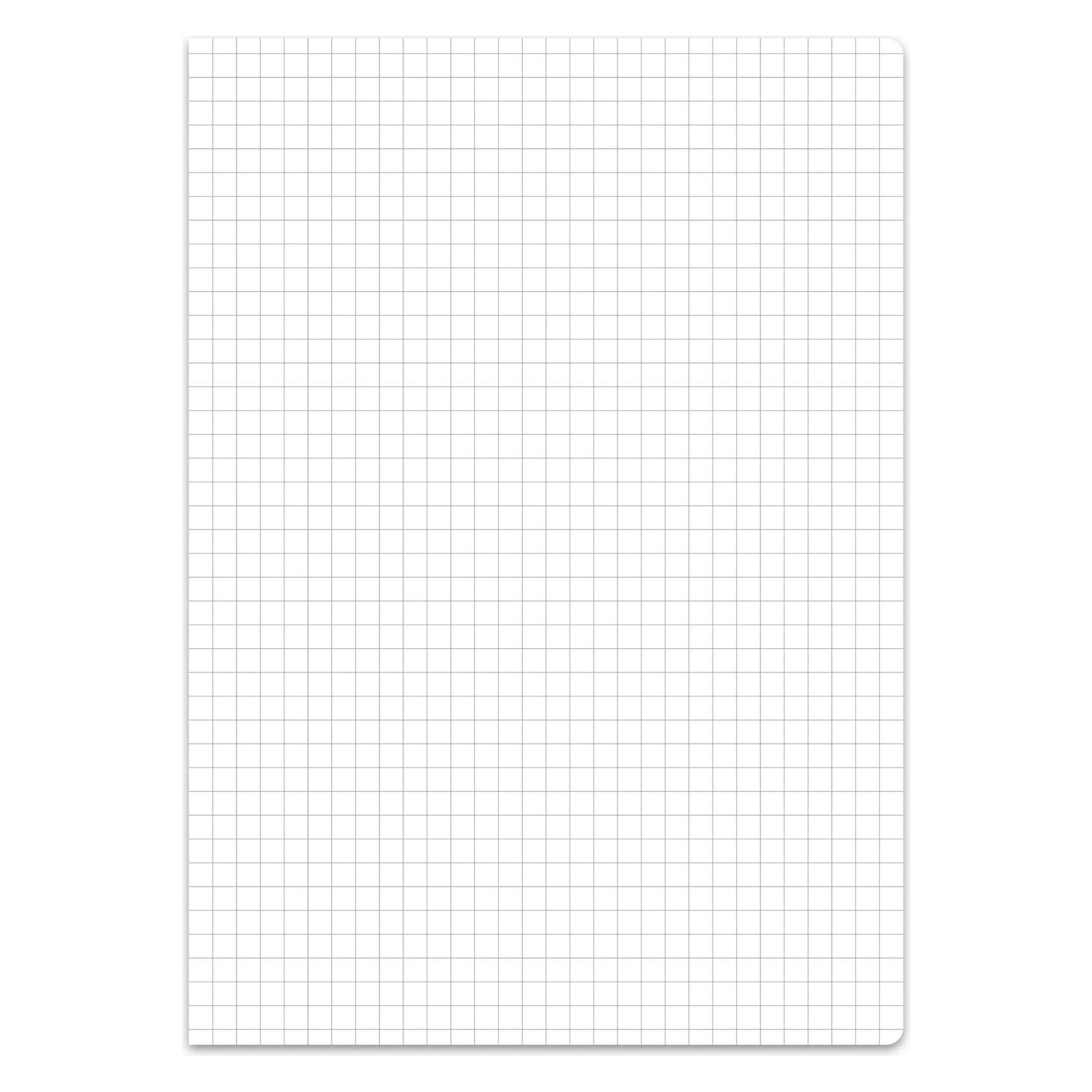 Staufen Arbeitsblätterblock Premio 22 50 Blatt 5mm kariert 4-Loch rot DIN A4 90g/m² (A4, Kariert, Weicher Einband) (040746022)