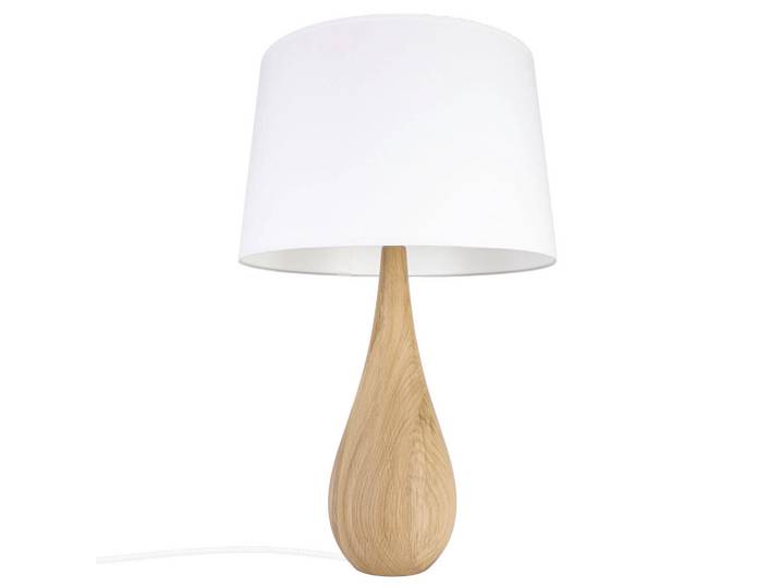 Tischleuchte Vase, Eichefarben, Holz, Eiche, 64 cm, Lampen & Leuchten, Innenbeleuchtung, Tischlampen, Tischlampen
