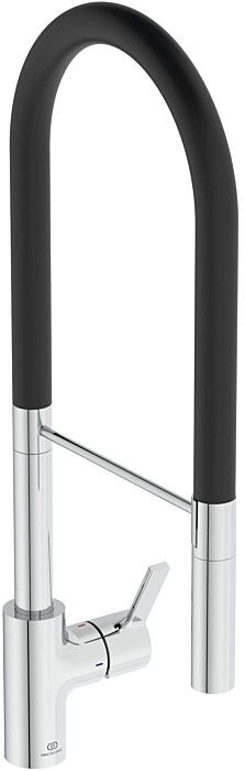 Ideal Standard Küchenarmatur BD421AA chrom, mit 2-Funktionshandbrause aus Metall