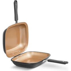 MediaShop Livington Black Doubletta, Pfanne + Kochtopf, Schwarz