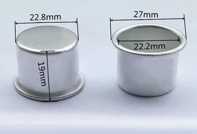 Uplift Essentials Metal Candle Drip Protectors (10 Piece Set) silver 22.2mm 10pcs