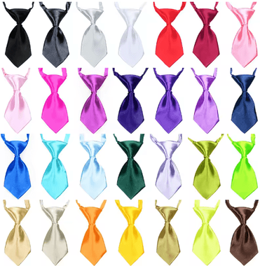 Inspire Picks Paw Charm Adjustable Pet Bow Tie Set For Dogs & Cats mix Solid Colors 25pcs