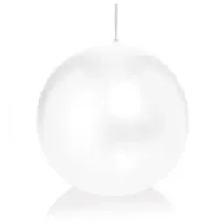Wiedemann Kerzen weiße Kugelkerzen Ø 45 mm, 12 Stück