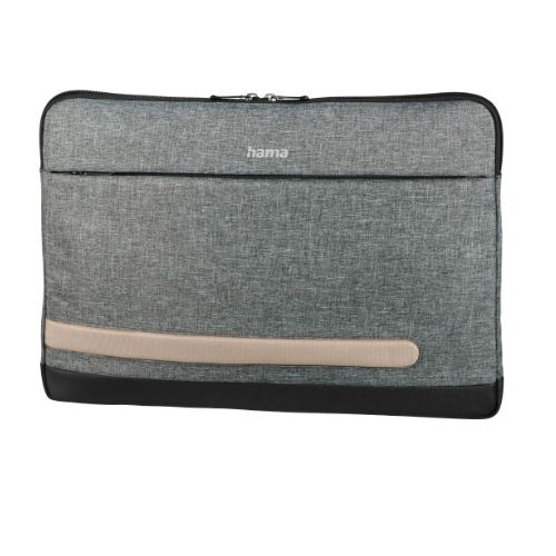 hama Laptophülle Terra Kunstfaser grau bis 39,6 cm (15,6 Zoll)