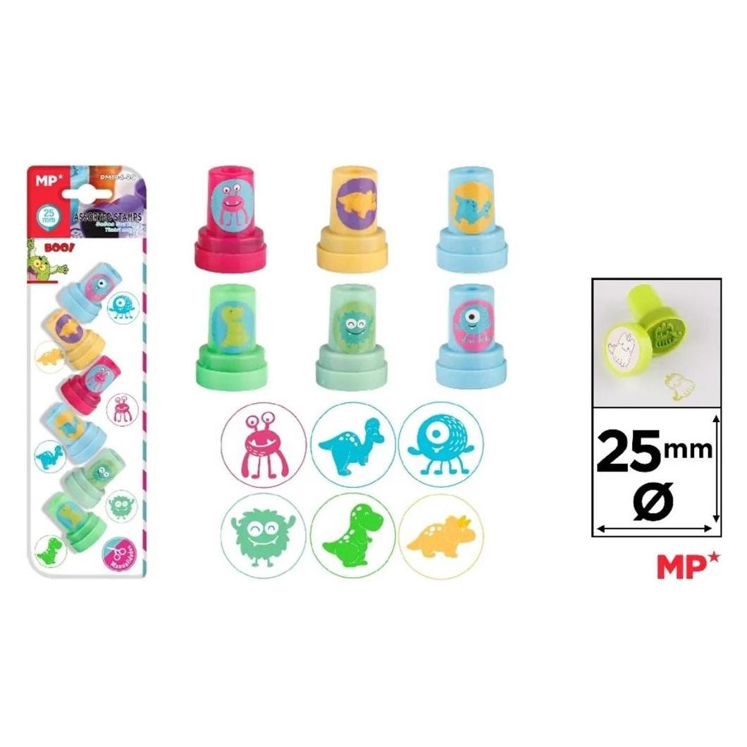 Main paper Dinosaurier- und Kreaturenstempel für Kinder, 6 Stück (58214132)