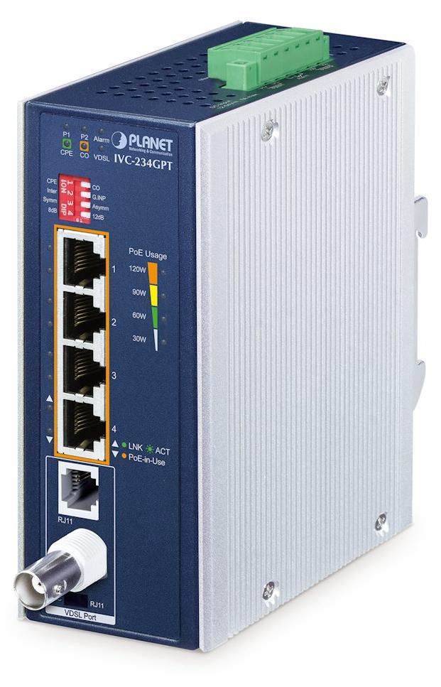 PLANET IVC-234GPT, Netzwerksender & -empfänger, Aluminium, Blau, Aluminium, -40 - 75 °C, -40 - 75 °C, 5 - 95%