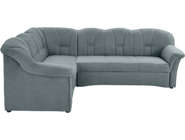 Ecksofa, 242x190 cm, Microfaser, Eisblau, L-Form, Modern, Domo-collection