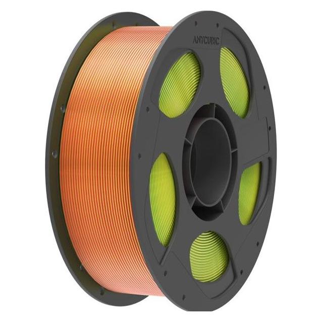 Anycubic PLA Silk Filament Tri-Color: Red Yellow Green (PLA, 1000 g, 1.75 mm) (AHSC15-10)