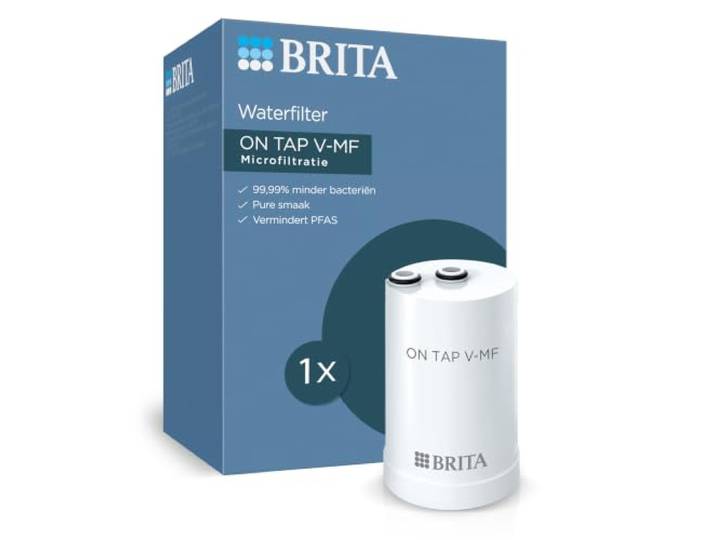 BRITA Kraanwaterfilter ON TAP V (4 maanden) - Vermindert chloor, PFAS, kleine deeltjes en metalen - voor lekker drinkwater