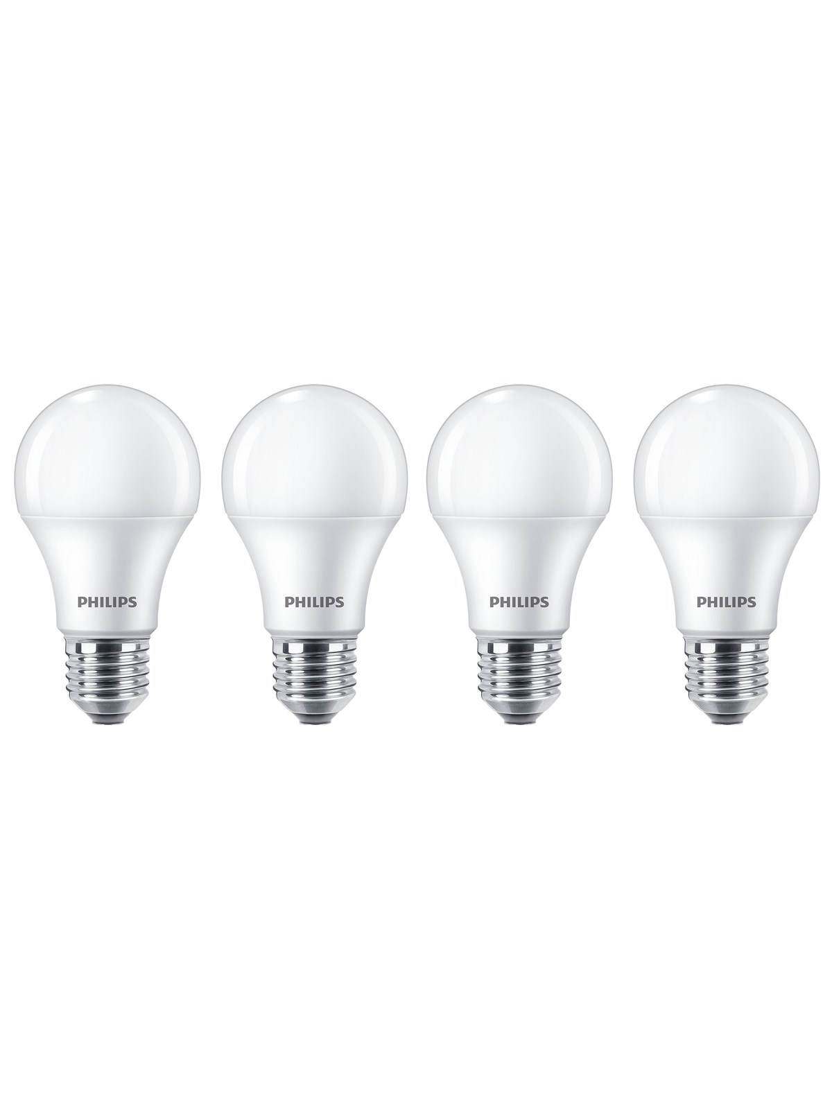 Philips LED-Lampe Standard 10W/827 (75W) Frosted 4-pack E27