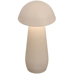 MODENA Akku-Tischleute - Pilzlampe 16 cm sand