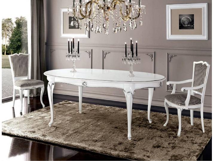 Xlmoebel Essgruppe Tisch + 4 Stühle Set 5tlg. für Esszimmer Einrichtung, (Essgruppe, 3-tlg., 5tlg), Made in Europa