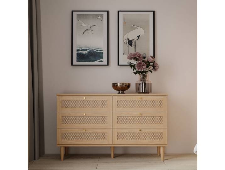 Kommode 120 cm 120 x 80 x 41cm Braun